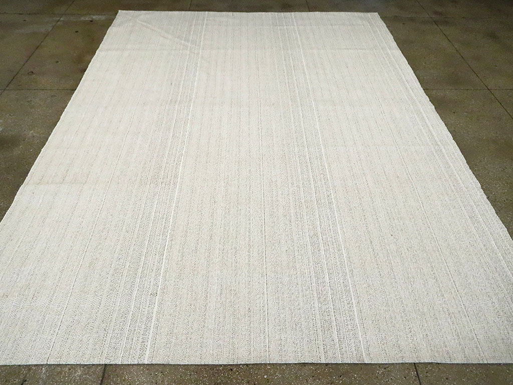 Vintage Turkish Flatweave Kilim Room Size Carpet, No.30090 - Staging