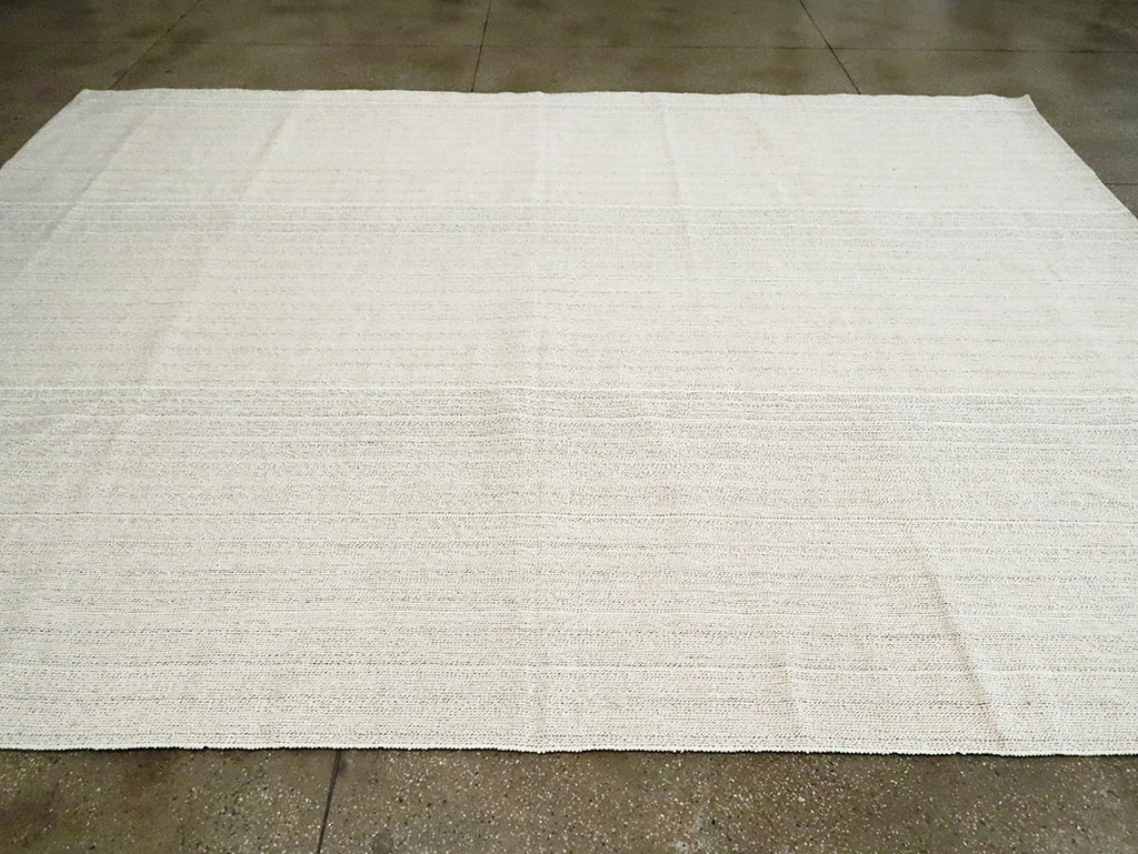 Vintage Turkish Flatweave Kilim Room Size Carpet, No.30090 - Staging