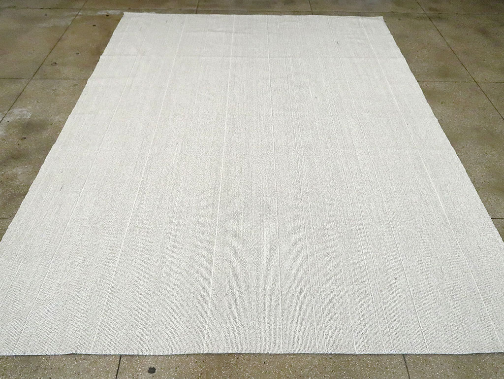 Vintage Turkish Flatweave Kilim Room Size Carpet, No.30093 - Staging