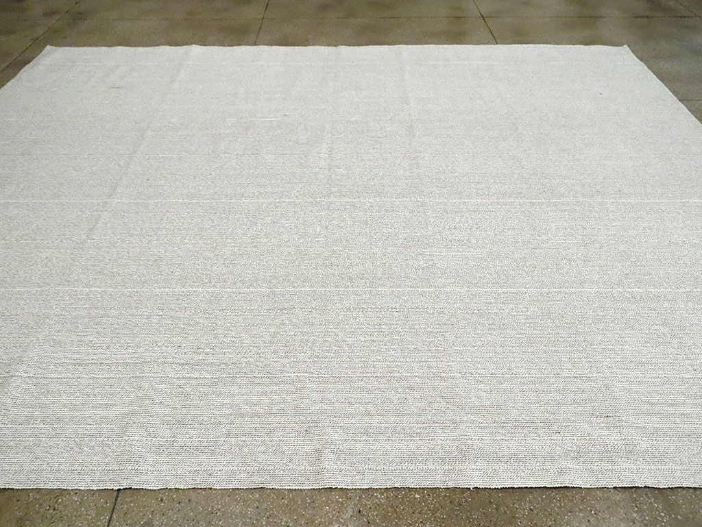 Vintage Turkish Flatweave Kilim Room Size Carpet, No.30093 - Staging