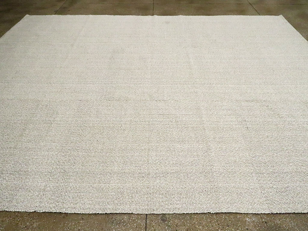 Vintage Turkish Flatweave Kilim Room Size Carpet, No.30095 - Staging