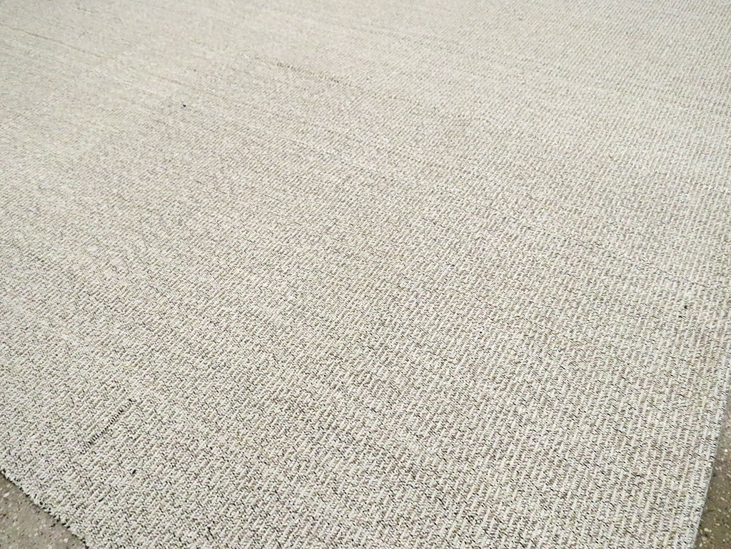 Vintage Turkish Flatweave Kilim Room Size Carpet, No.30095 - Staging