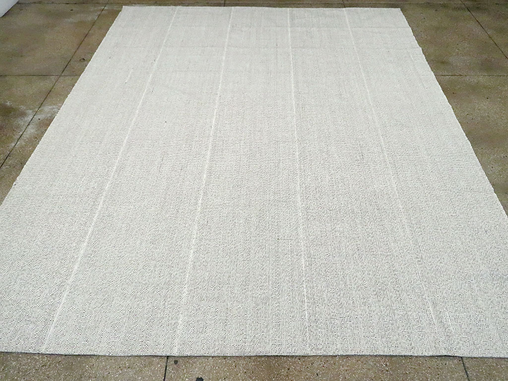 Vintage Turkish Flatweave Kilim Room Size Carpet, No.30096 - Staging