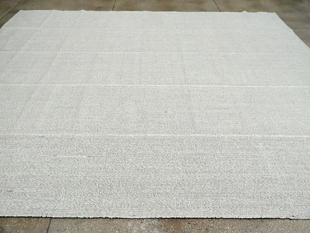 Vintage Turkish Flatweave Kilim Room Size Carpet, No.30096 - Staging