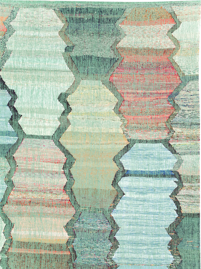 Contemporary Turkish Flatweave, No.30100 - Staging