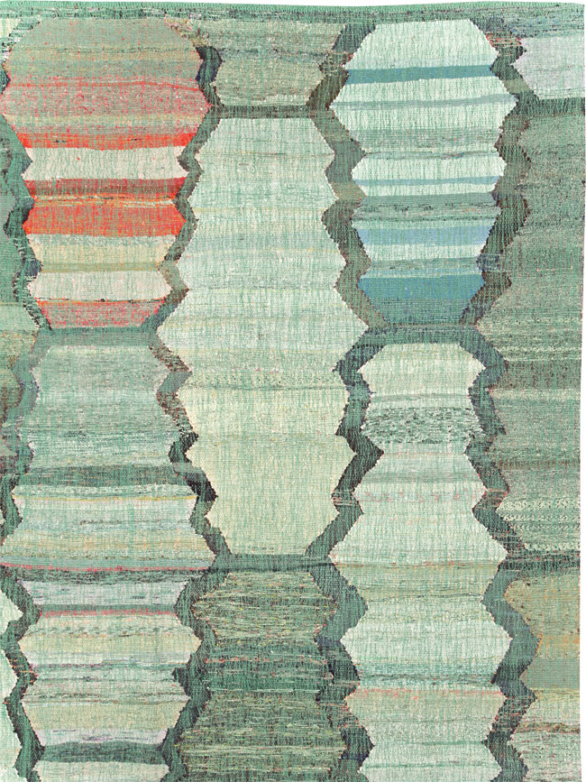 Contemporary Turkish Flatweave, No.30100 - Staging
