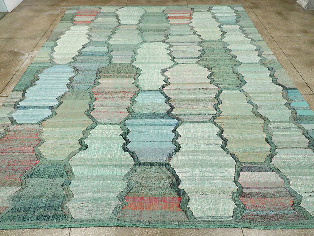 Contemporary Turkish Flatweave, No.30100 - Staging