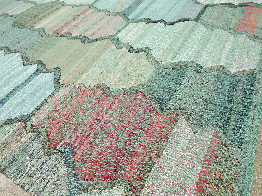 Contemporary Turkish Flatweave, No.30100 - Staging