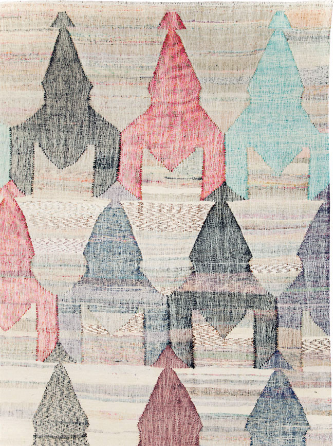 Modern Turkish Flatweave, No.30114 - Staging