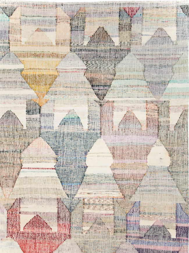 Modern Turkish Flatweave, No.30114 - Staging