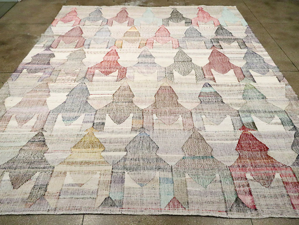 Modern Turkish Flatweave, No.30114 - Staging