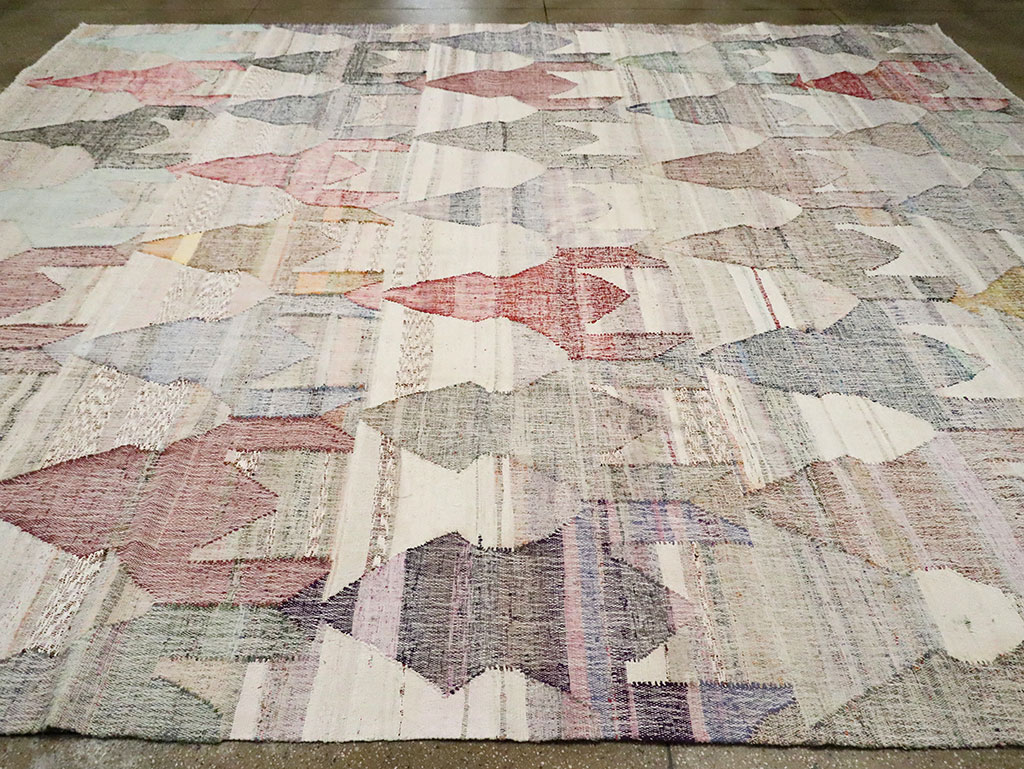 Modern Turkish Flatweave, No.30114 - Staging