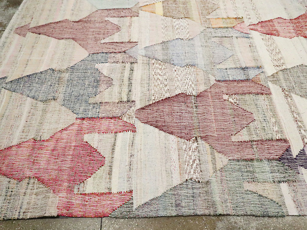 Modern Turkish Flatweave, No.30114 - Staging