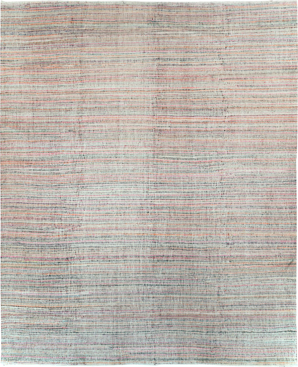 Contemporary Handmade Turkish Flatweave, No.30116 - Staging