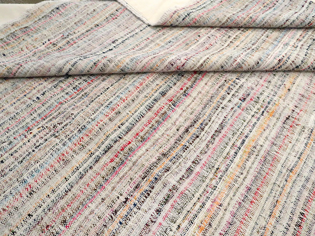 Contemporary Handmade Turkish Flatweave, No.30116 - Staging