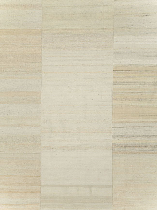 Vintage Turkish Flatweave Kilim Room Size Carpet, No.30123 - Staging