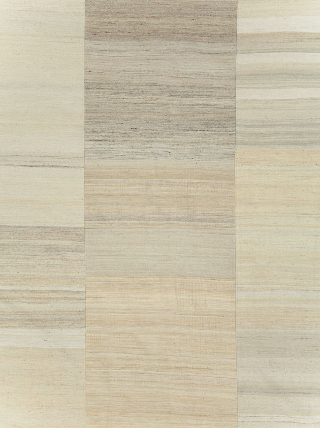 Vintage Turkish Flatweave Kilim Room Size Carpet, No.30125 - Staging