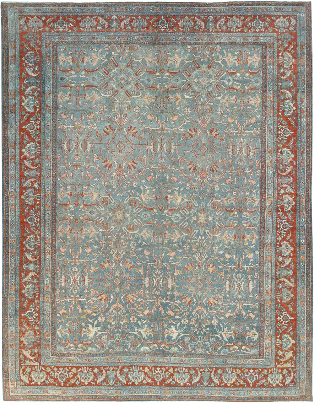 Antique Persian Bibikabad Room Size Carpet, No.30135 - Staging