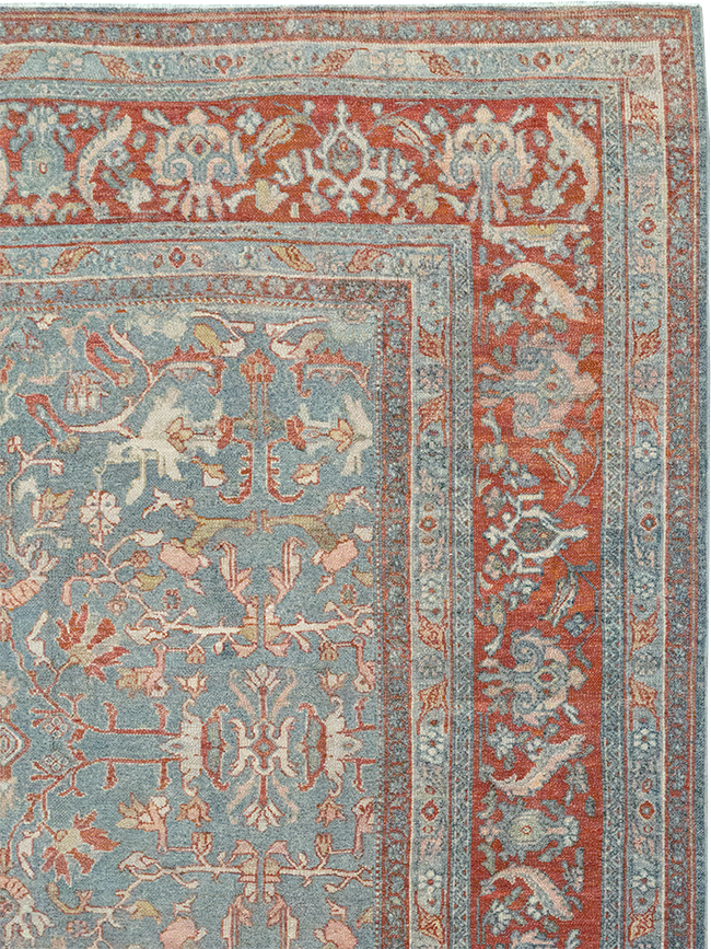 Antique Persian Bibikabad Room Size Carpet, No.30135 - Staging