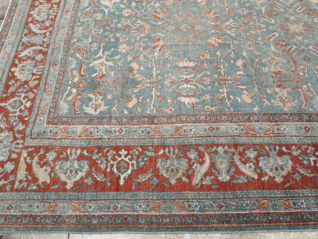 Antique Persian Bibikabad Room Size Carpet, No.30135 - Staging