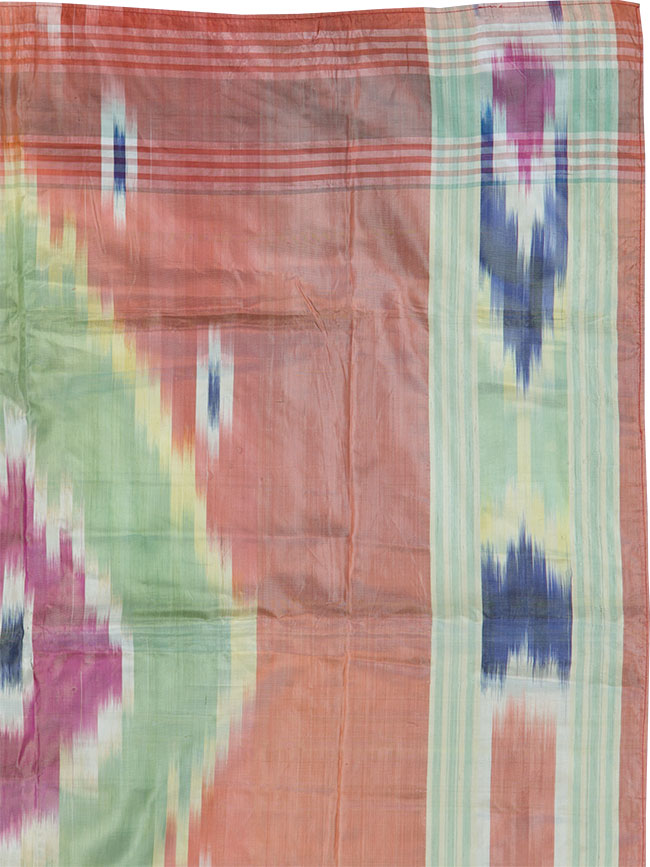 Vintage Central Asian Square Ikat Textile, No.30136 - Staging