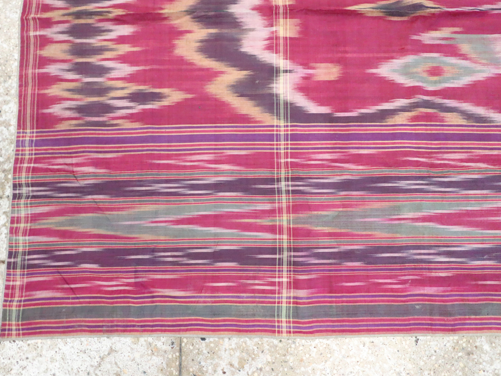 Vintage Persian Yazd Silk Textile, No.30140 - Staging