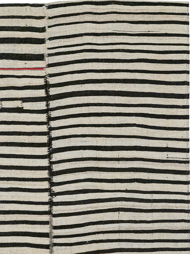 Vintage Persian Flatweave Kilim Accent Rug, No.30157 - Staging