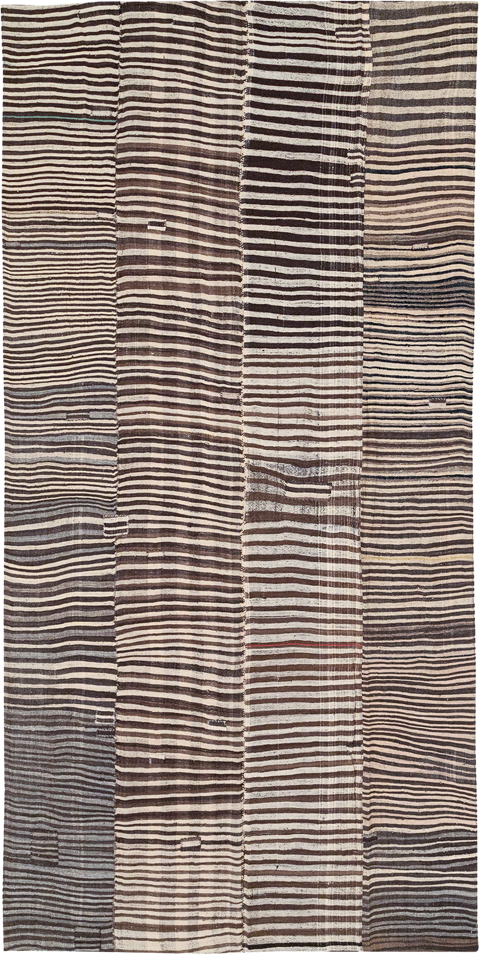 Vintage Persian Flatweave Kilim Room Size Carpet, No.30161 - Staging