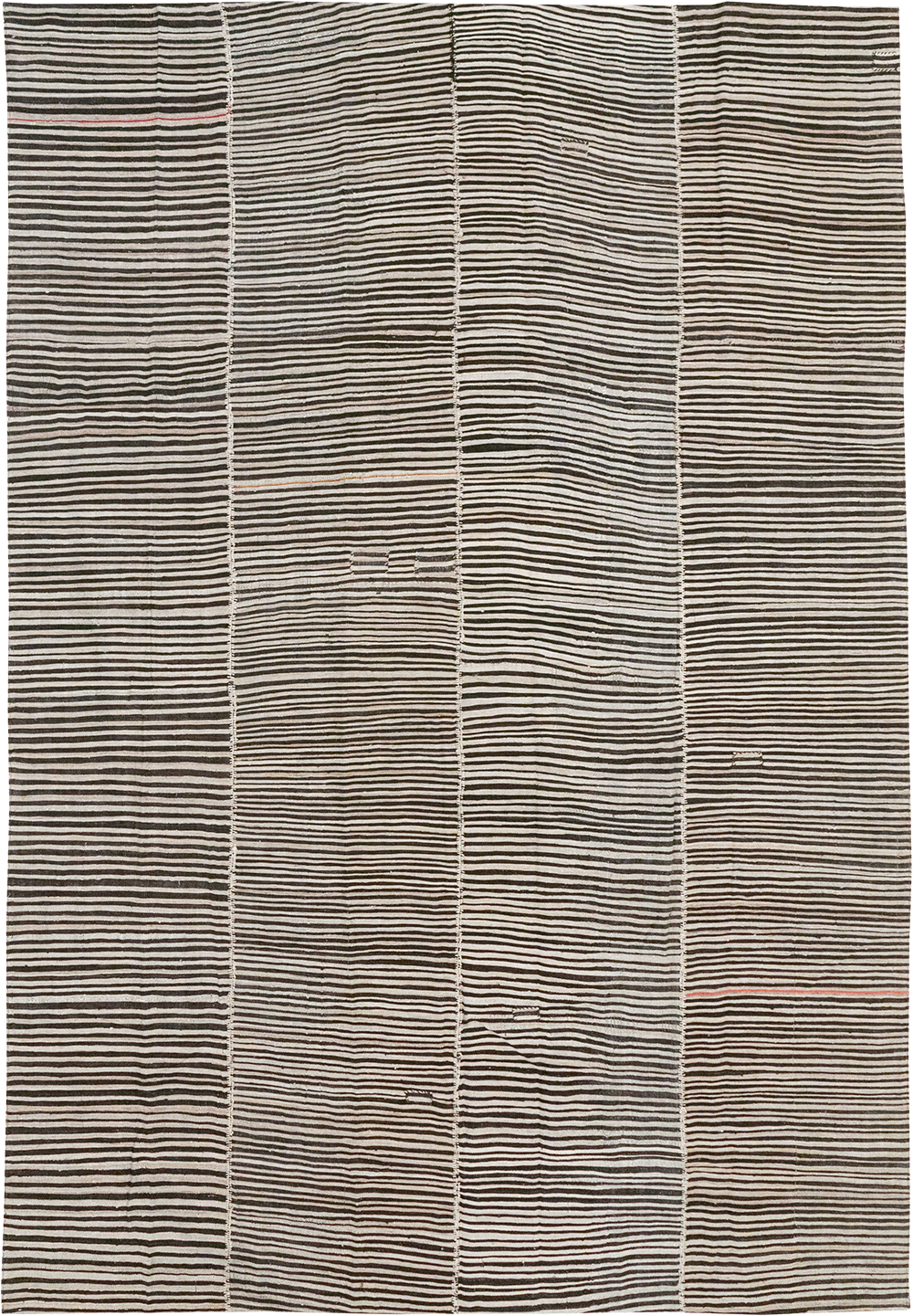 Vintage Persian Flatweave Kilim Accent Carpet, No.30162 - Staging