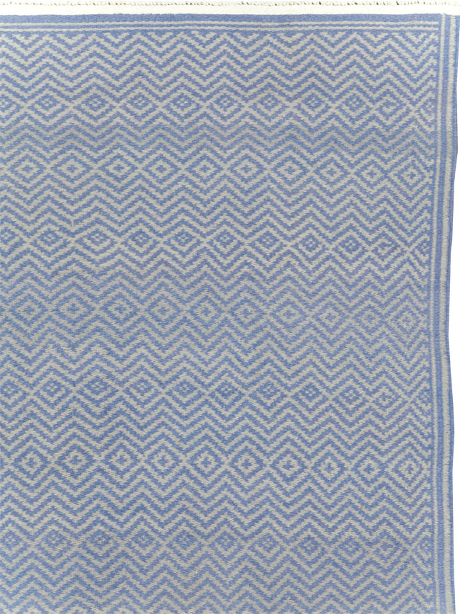 Vintage Persian Flatweave Kilim Accent Rug, No.30169 - Staging