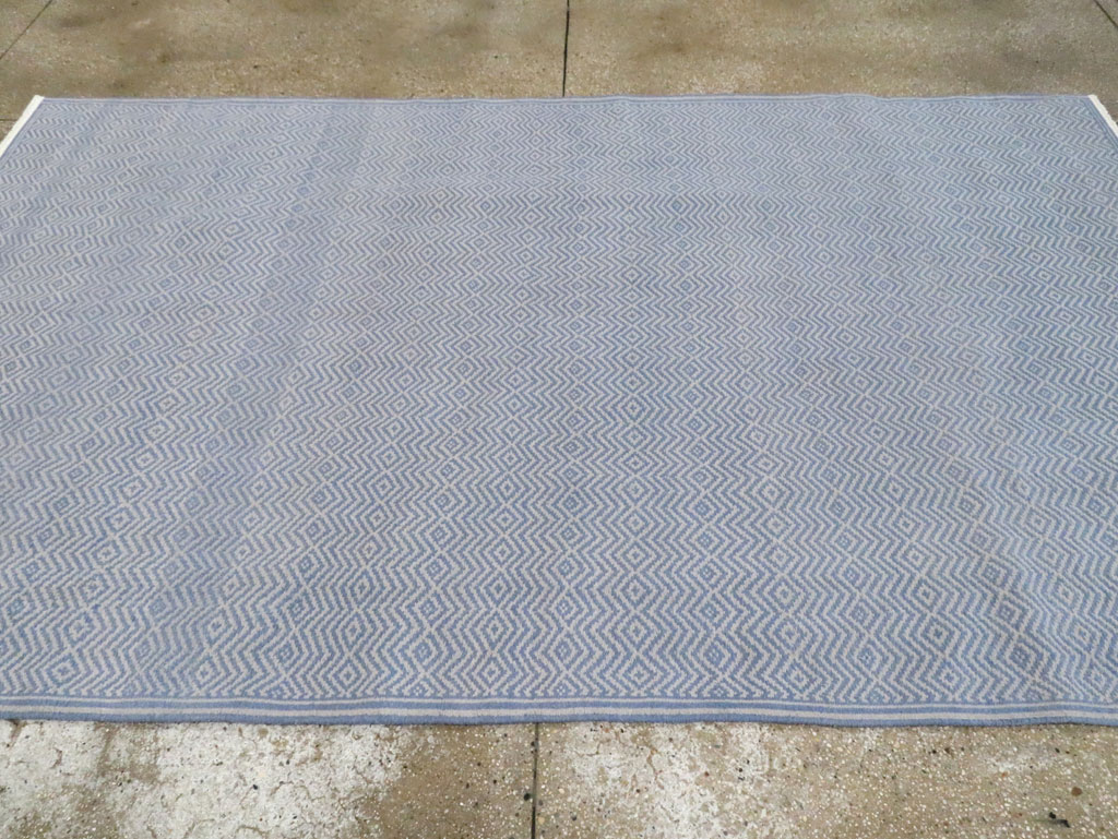 Vintage Persian Flatweave Kilim Accent Rug, No.30169 - Staging