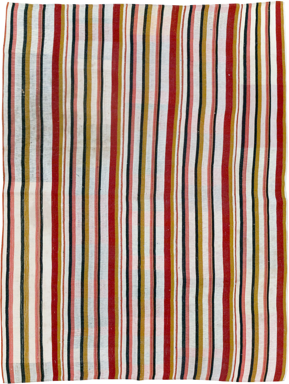 Vintage Turkish Kilim Accent Rug, No.30173 - Staging