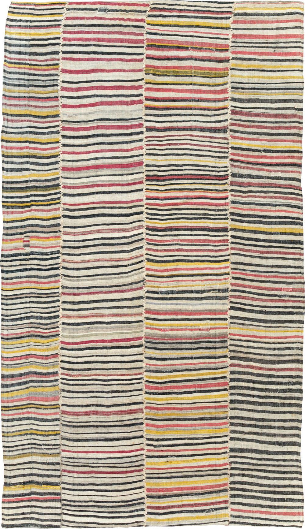 Vintage Persian Flatweave Kilim Accent Rug, No.30174 - Staging