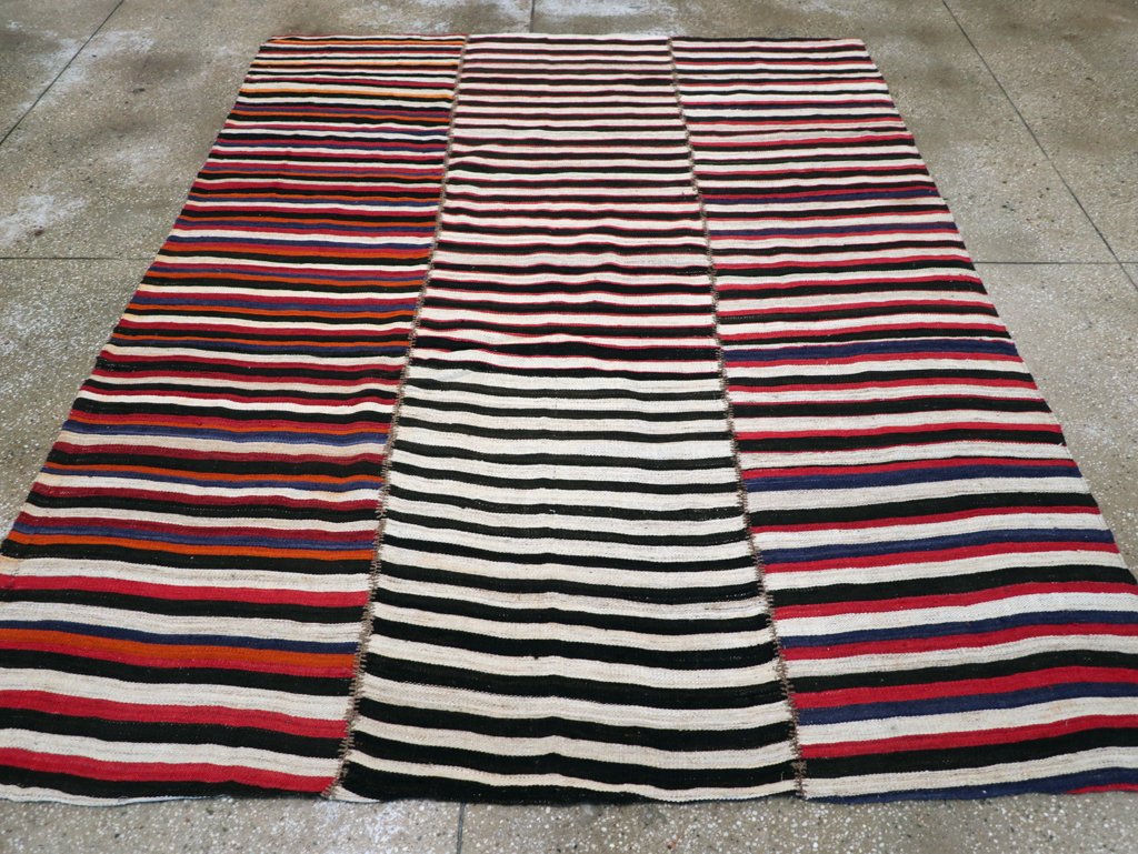 Vintage Persian Flatweave, No.30175 - Staging