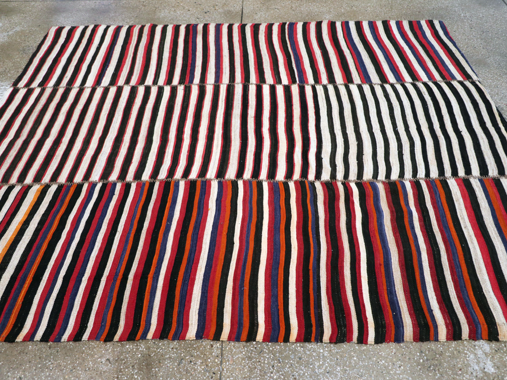 Vintage Persian Flatweave, No.30175 - Staging