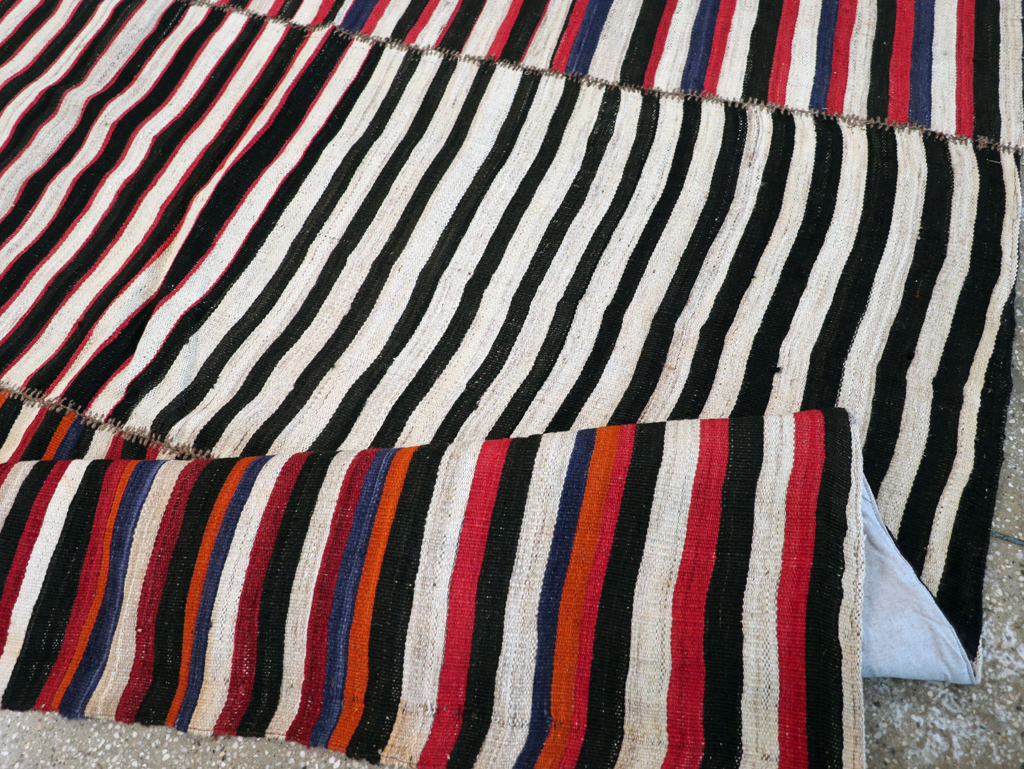 Vintage Persian Flatweave, No.30175 - Staging