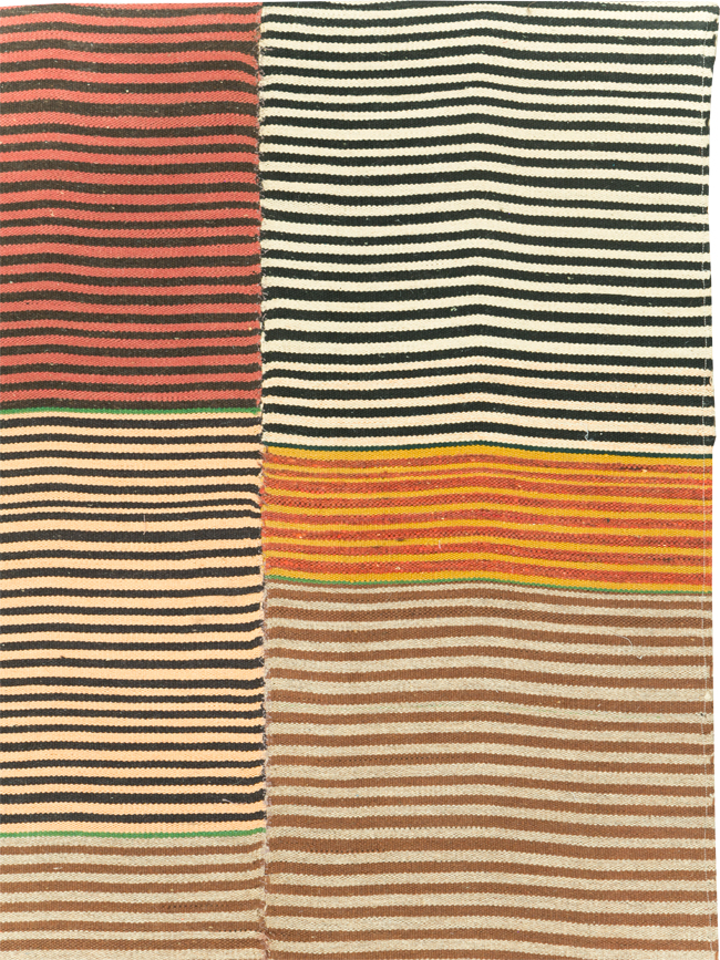 Vintage Persian Mazandaran Kilim Gallery Carpet, No.30177 - Staging