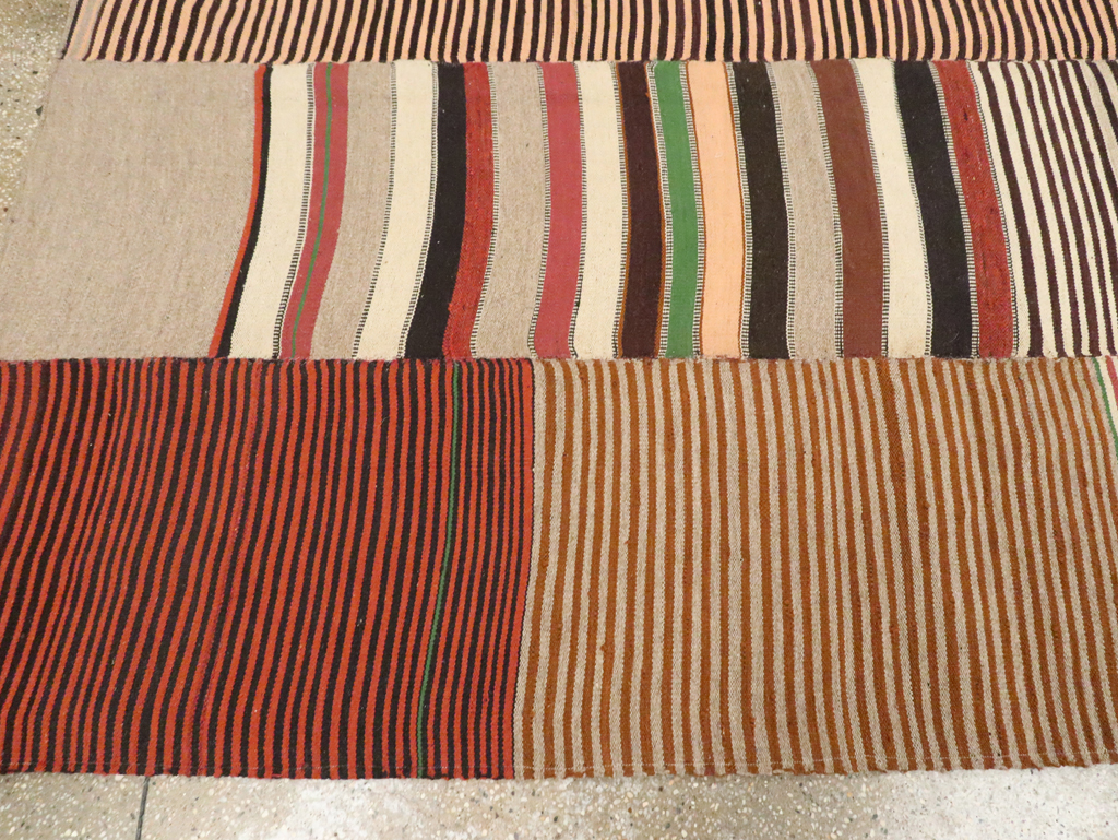 Vintage Persian Mazandaran Kilim Gallery Carpet, No.30177 - Staging