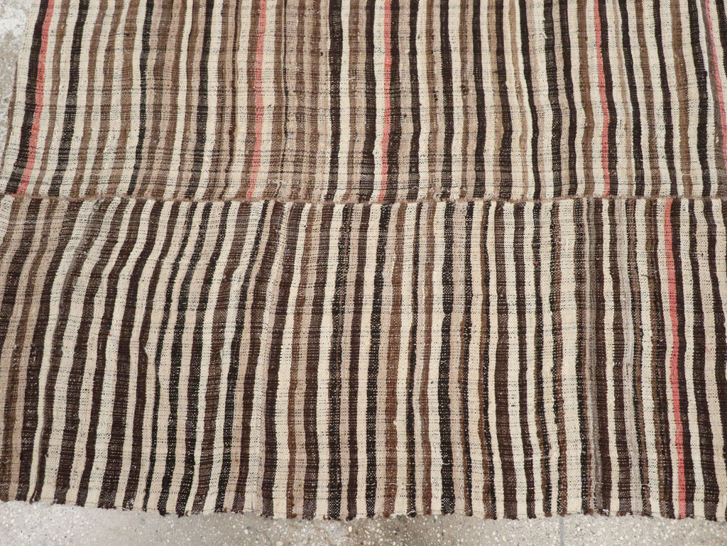 Vintage Persian Mazandaran Kilim Accent Carpet, No.30178 - Staging