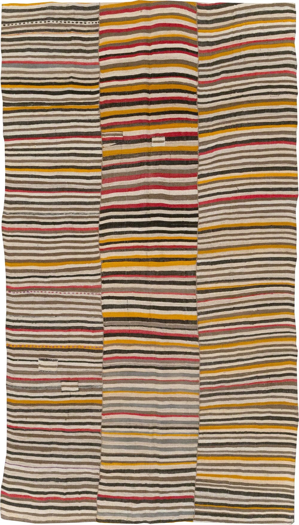 Vintage Persian Flatweave Kilim Accent Carpet, No.30179 - Staging