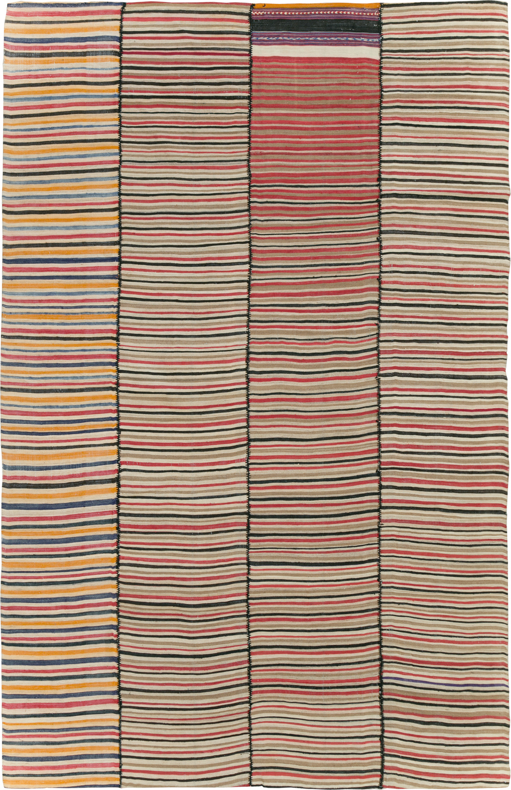 Vintage Mid-Century Persian Flatweave, No.30180 - Staging
