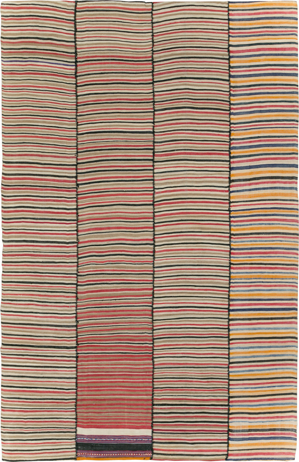 Vintage Mid-Century Persian Flatweave, No.30180 - Staging