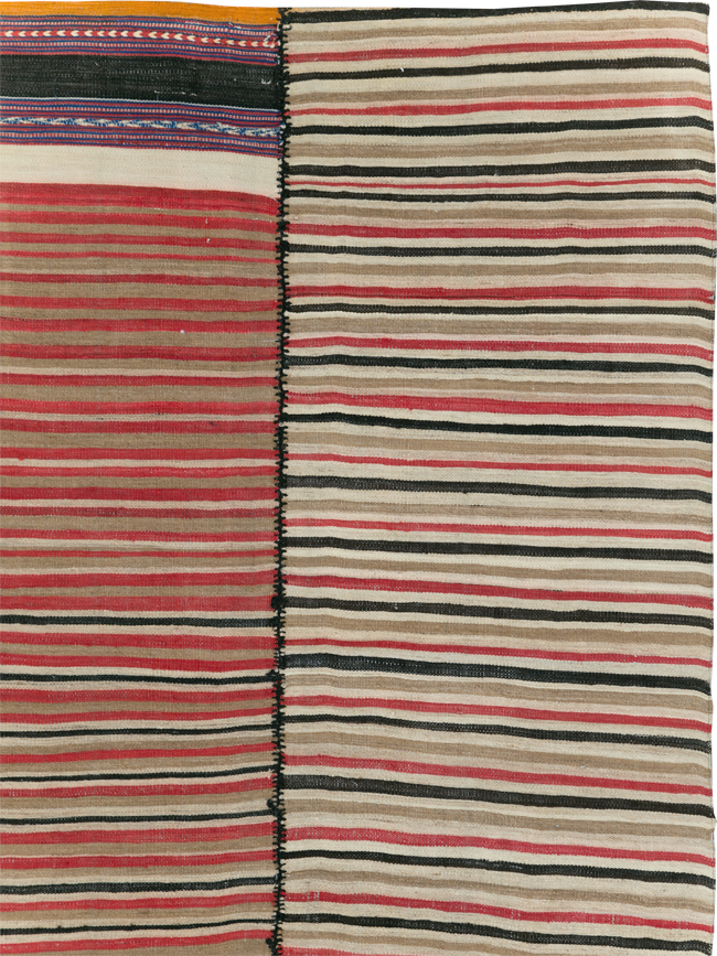 Vintage Mid-Century Persian Flatweave, No.30180 - Staging