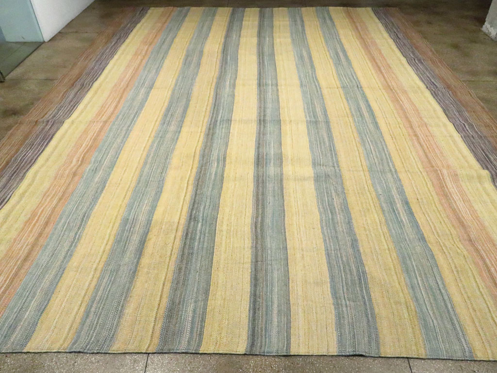 Modern Turkish Oversize Flatweave, No.30182 - Staging