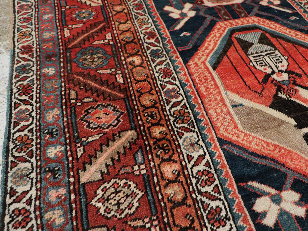 Antique Persian Bakshaish Rug, No.30189 - Staging