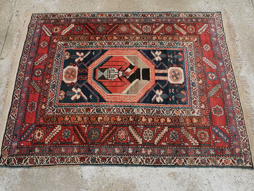 Antique Persian Bakshaish Rug, No.30189 - Staging