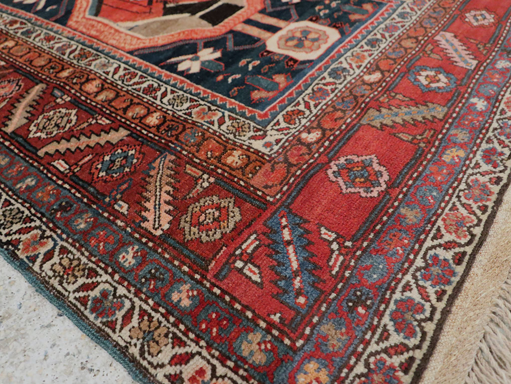 Antique Persian Bakshaish Rug, No.30189 - Staging