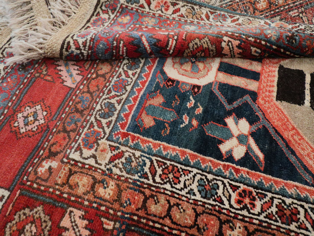 Antique Persian Bakshaish Rug, No.30189 - Staging