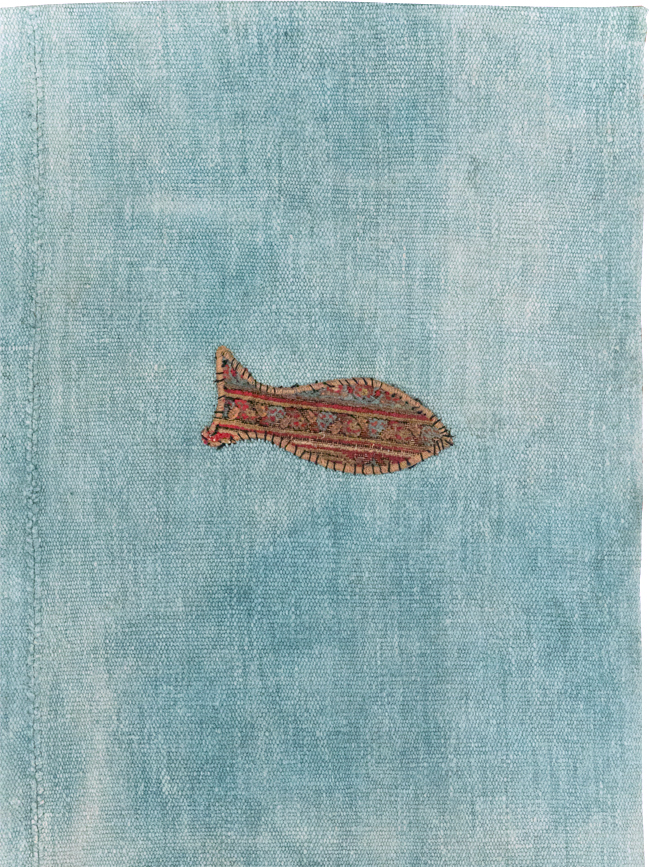 Vintage Pictorial Kilim, No.30193 - Staging