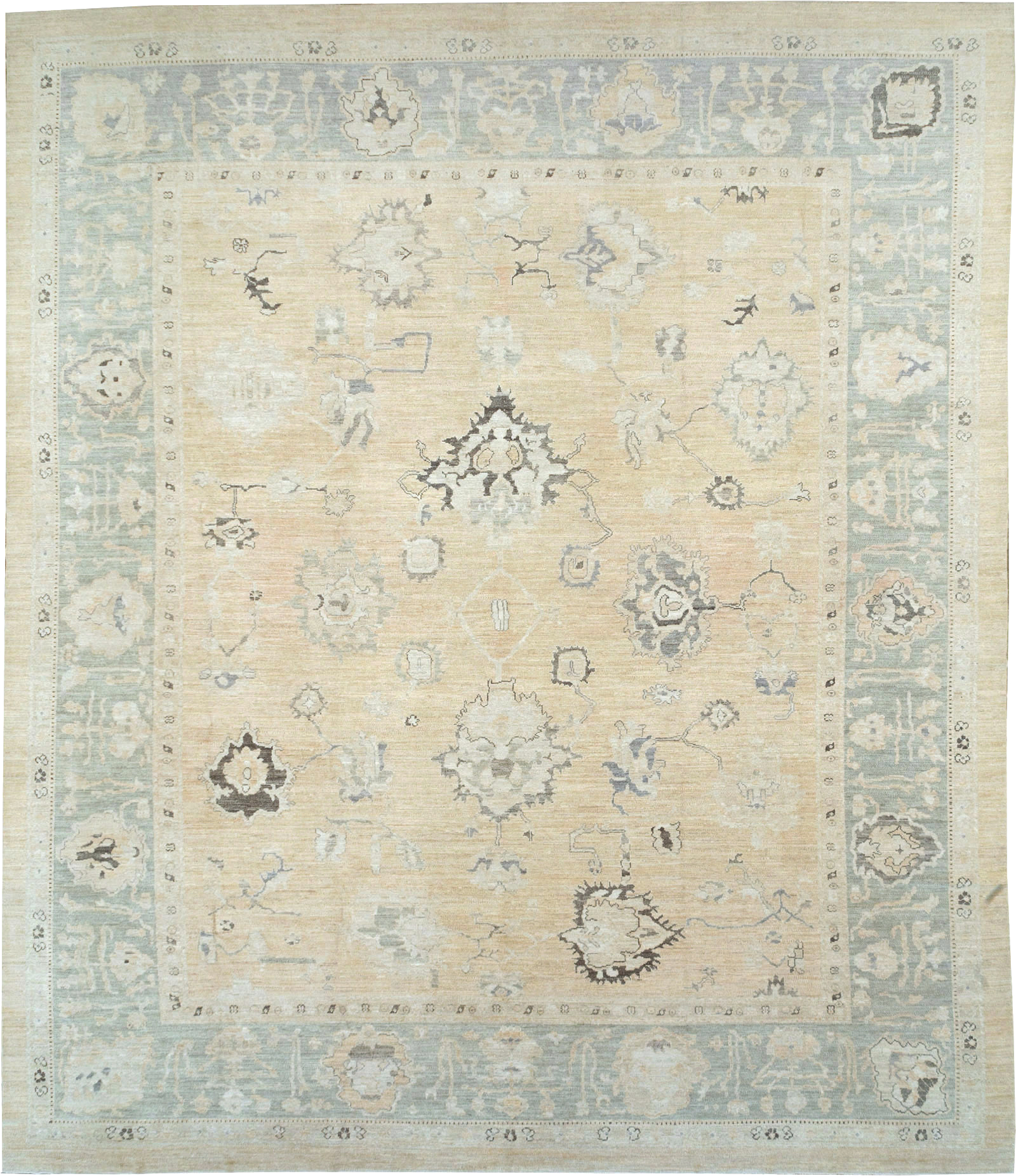 Contemporary Turkish Oushak Oversize Carpet, No.30201 - Staging